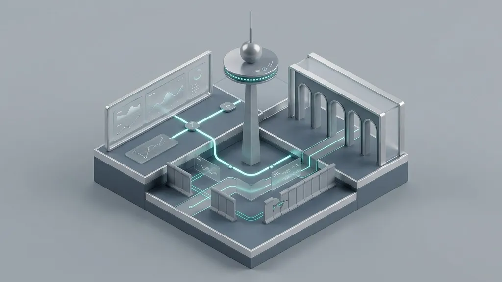 Abstrakte Darstellung der Stadt Berlin